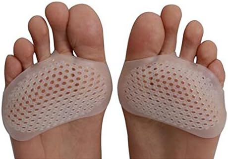 Metatarsal Pads - Daffnis Womens Ball of Foot Cushions Gel Forefoot Inserts Toe Straightener for Foot Pain Relief Transparent