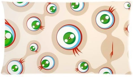 Takashi Murakami Paint Eyes Customize Pillowcase Pillow Sham Pillow Cushion Case Cover Two Sides Printed 20x36 Inches