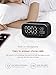 FOREV LED Alarm Clock Radio for Bedroom, Digital Clock Can Be Used as Wireless Bluetooth Speakers, Charged by USB,Showing Time,Power and Temperature on LED Screen (Back)