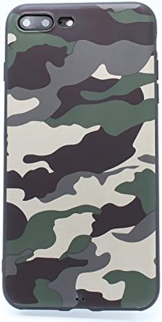 iPhone 7 plus Camo Case iPhone 8 plus Camo Case, Camouflage Printing Slim-Fit Anti-Scratch Shock Proof Print Flexible TPU Case (Camo, iPhone7P/8P)