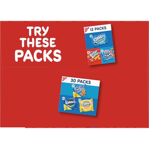 RITZ BITS CHEESE AND RITZ BITS PEANUT BUTTER SANDWICH CRACKERS VARIETY PACK, LUNCH SNACKS, 20 SNACK PACKS