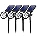 InnoGear Upgraded Solar Lights 2-in-1 Waterproof Outdoor Landscape Lighting Spotlight Wall Light Auto On/Off for Yard Garden Driveway Pathway Pool, Pack of 4 (White Light) primary