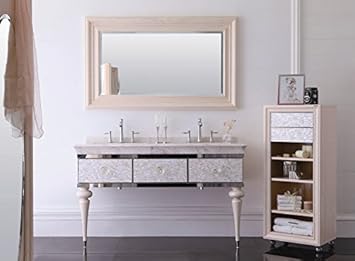 Designer Wash Basin Luxury Marble Bathroom Furniture Mirror
