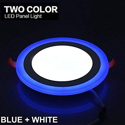 R@DIANT Energy Saver Lowprice Durable 6W LED Round Panel Light Ceiling POP Down Indoor Light LED 3D Effect Lighting (Double Color)