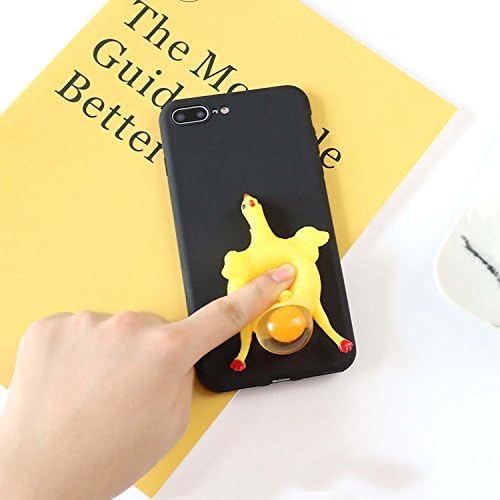 Weclub Squishy iPhone 7 Case, Squeeze Chicken Lay Egg Squishy Phone Case Stress Relieve TPU Cover for iPhone 7 4.7 inch