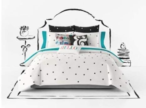Kate Spade New York Confetti Dot Full Queen 3pc Comforter Set Black Gold Pink Comforters Sets Home Garden