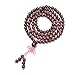 AD Beads Natural Gemstones Buddhist 108 Prayer Healing Beads Mala Stretchy Bracelet Necklace 6mm (Red Garnet)