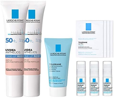 【Amazon.co.jp限定】 La Roche-Posay(ラロッシュポゼ) 【数量限定! 今だけ保湿スキンケアセット付き】UVイデア XL プロテクショントーンアップ ローズ キット 化粧下地 ローズ:限定キット2 30ml×2個+50ml+5ml×3個+1.5ml×4個