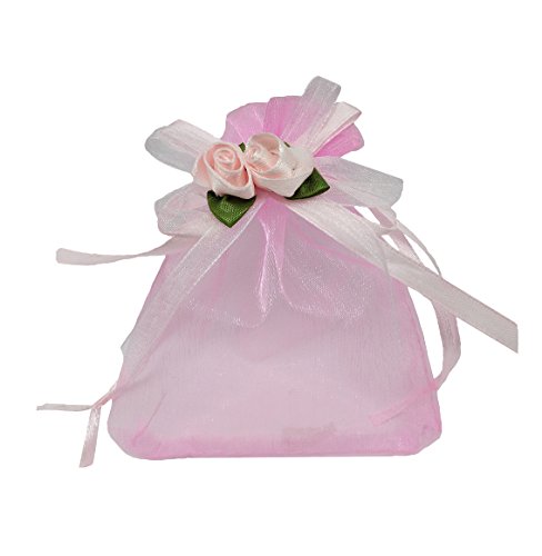 Ankirol 50pcs Sheer Organza Favor Bags for Wedding 3.8x4.8