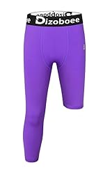 Dizoboee Youth Boys Compression Pants One Leg 3/4