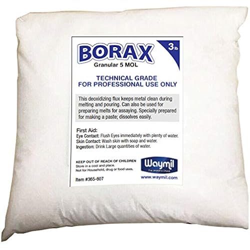 3lb Borax Granular Melting Gold Silver Flux Glaze Crucibles Dish Borax Casting