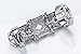 YACQ Women's Full Finger Jointed Long Adjustable Ring - Fit Finger Size 7 to 10 - Knuckle Armor Ring - 2.5 inch - Halloween Party Costume Accessories Jewelry Gifts