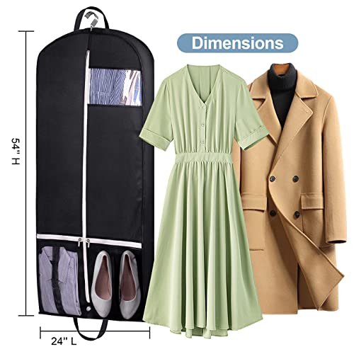 SLEEPING LAMB 54'' Gusseted Garment Bags for Travel Breathable Suit