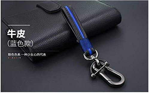 SLIODK Car Key Cover TPU Car Key Cover Case For Volkswagen Polo Golf Passat Touareg Tiguan Key Bag Shell Holder Keyrings keychain Protection Styling,Blue key chain