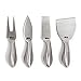 HULLR Premium 4-Piece Stainless Steel Cheese Knives Set Collection In Gift Box