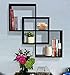 Shelving Solution Quadrate Decorative Wall Shelf (Black)