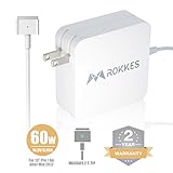 Macbook Pro Retina Charger Adapter - 60W Magsafe 2 T-Tip, Replacement Power Adapter for Apple MAC Pro 11.6 13.3 Air Charger Retina MacBook Before 2012 Old Apple Laptop A1425 A1435 A1502 Charger