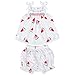 BOBORA Toddler Baby Girls Pants Outfits Polka Dot Pattern White Red Color Sleeveless Tops+ Shorts+Headband