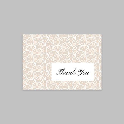 Contemporary Wedding Thank You Cards - Set of 20