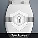 MAYFAIR 883SLOWA 000 Toilet Seat with Built-in Potty Training Seat will Reduce Clutter, Slow Close and Never Loosen, ROUND, Durable Enameled Wood/Long Lasting Plastic, White
