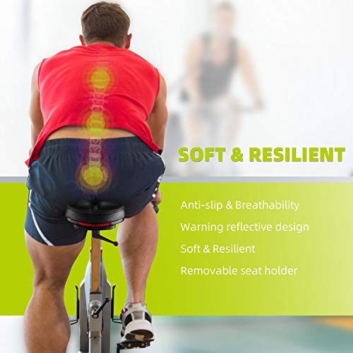 Roguoo Bike Seat, Most Comfortable Bicycle Seat Dual Shock Absorbing