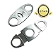 Cigar Cutter 2 Pack - Premium Stainless Steel - Guillotine Double Blade