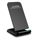 iPhone X Wireless Charger, Alice Dreams 10W Fast Wireless Charger Charging Pad Stand for Galaxy S9/S9 + Note 8/5 S8/S8 + S7/S7 Edge S6 Edge Plus Standard Charge for iPhoneX/8/8+(NO AC Adapter)