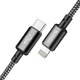 TGVi's USB C to Lightning Cable [MFi Certified] 4ft iPhone Charger, Nylon Braided & Aluminum Alloy Fast Charging Cable for iPhone 11/11 Pro/11 Pro Max/XR/X/XS/XR/XS Max/8/8 Plus