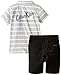Calvin Klein Little Boys' Two-Piece Polo Top and Short Set