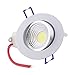 Pocketman Pack of 10, 5.5W 550 lumens 3.4 Inch LED COB Energy Saving Recessed Ceiling Downlight kit with LED Driver(Cool White,6300-7000K)