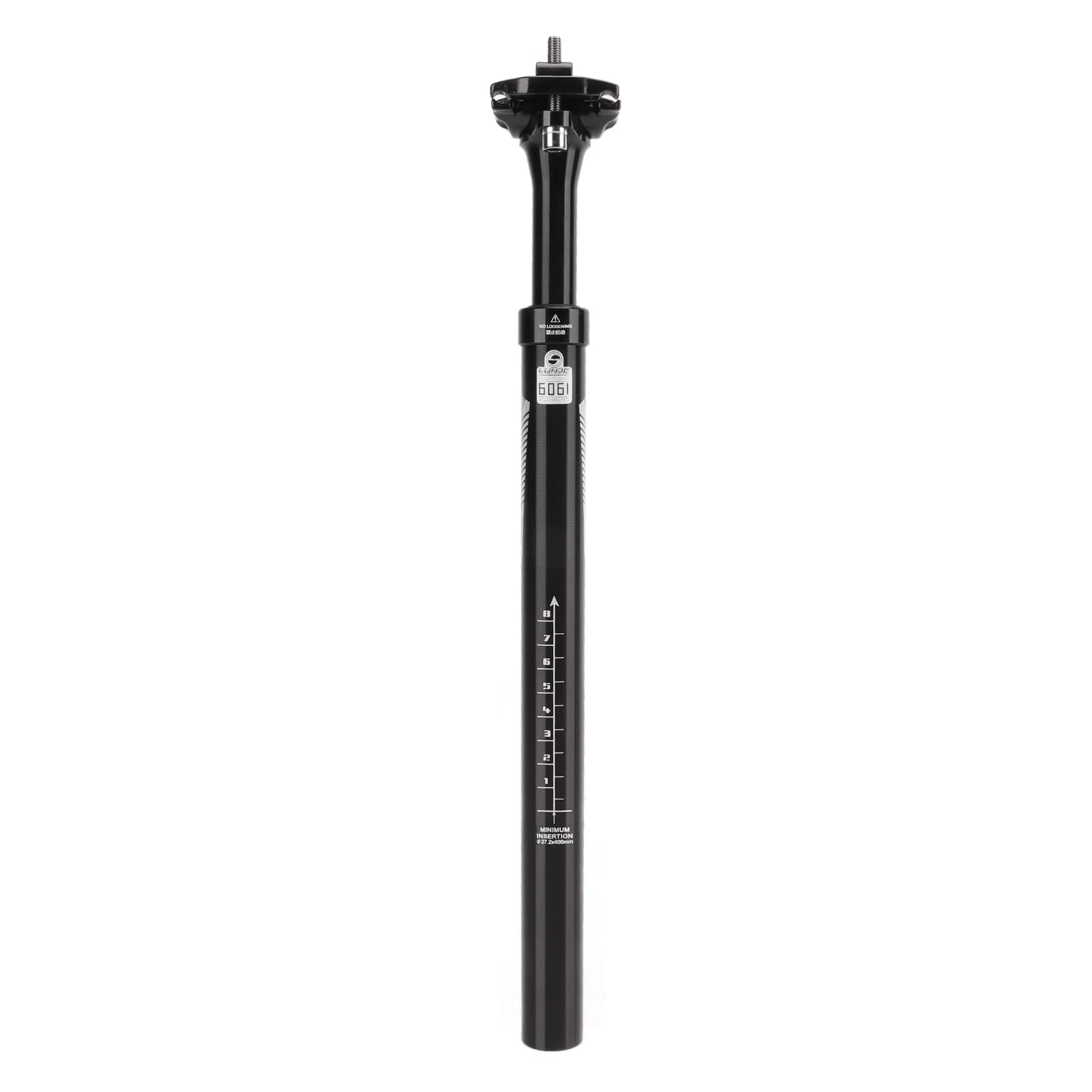 Majatou Bicycle Seatpost, Bicycle Suspension Shock Absorber Seatpost, MTB Bike Lifting Saddle Post 27.2x400mm