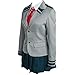 Valecos Cosplay Boku No Hero Academia My Hero Academia, Gray, Size Large