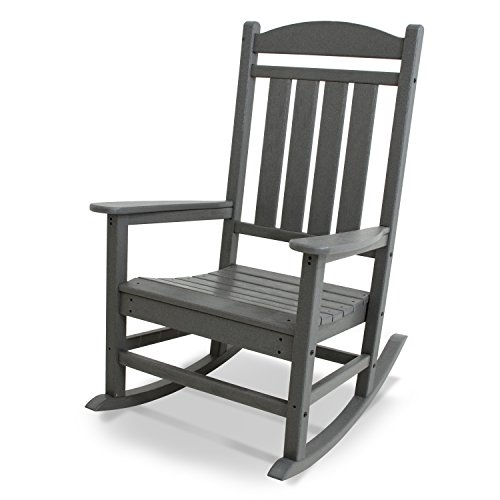 POLYWOOD R100GY Presidential Rocker, Slate Grey