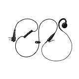 Maxtop AEH3000-M1 Walkie Talkie Two Way Radio Black Headset Earpiece Mic for Motorola CP200 RDV5100 EP450 BC120