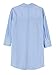 PERSUN Women's Versatile Blue Stripe Floral Embroidered Blouse Shirt