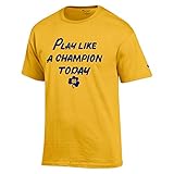 Notre Dame Fighting Irish Adult Play Like a Champion T-Shirt - Gold