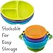 EVLA'S Silicone Plates & Baby Bowls Set, Suction Bowls with Lids and Divided Plates, Unbreakable, Easy-to-Clean Feeding Set for Growing Babies and Toddlers