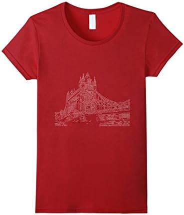 Womens London - Tower Bridge Small Cranberry