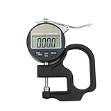CAIDU Portable Digital Thickness Gage Gauge 0.0005-0.5-inch | 0.01-12.7mm Range Electronic Micrometer Inch/Metric | Electronic Percentage Thickness Meter with Precise LCD Display