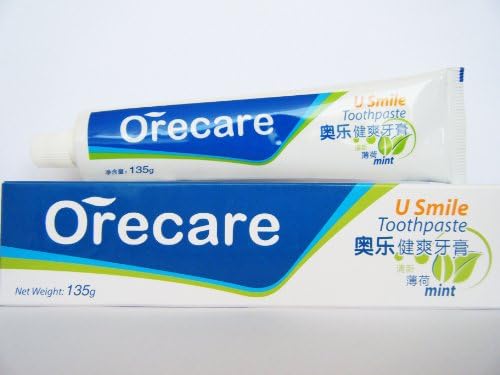 Orecare U Smile Toothpaste Tiens Tartar Control Whitening Fresh Mint 4.73oz/135g (pack of 2)