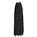 Crochet Goddess Locs Braids Natural Black Straight Hair Synthetic Faux Locs Crochet Braiding Hair Extensions Bohemian Faux Locs Twist Gypsy Locs (14
