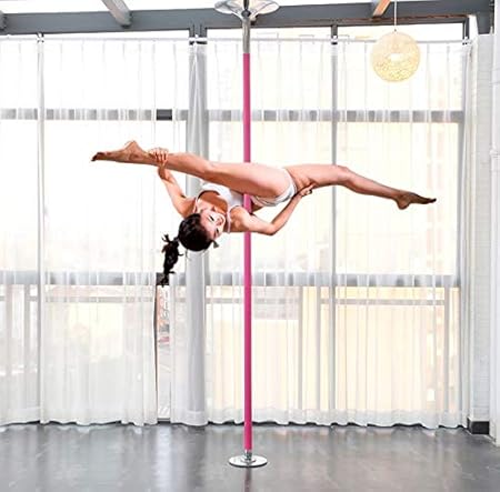 Timebreak Pole Dance - Palo con Funda de 2,24 a 2,75 m, Color Rosa