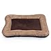 PETMAKER Plush Cozy Pet Crate/Pet Bed, Large, Tan