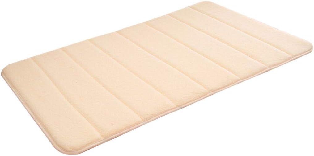 LSCOFFEE Microfibre Memory Foam Mat Absorbent Slip-resistant Pad Bathroom Shower Bath Mats