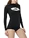 Tesla TM-FSR26-BLK_Small Women's UPF 50+ Slim-Fit Long Sleeve Athletic Rashguard FSR26