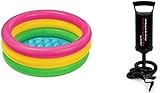 dhawani 3 Feet kids Water Bath Tub & Air Pump Inflatable Combo (Multicolor)
