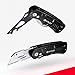 Utility Knife, BIBURY Multipurpose Carpet Knife, Double Cutter Head,Box Cutter with 10 Replaceable SK5 Stainless Steel Blades, Belt Clip,Quick Change and Safely Lock-Back Design (Black)