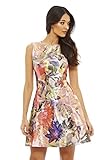 AX Paris Women's Floral Skater Multicolor Dress
