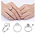 #5#6#7#8#9 Engravable Tiny Heart Cremation Urn Ring Hold Loved Ones Ashes For Women Finger Ring Memorial Jewelry (7#)