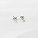 14k White Gold Cubic Zirconia Tiny Stud Earrings, 1.50 Millimeters (0.03ctw)